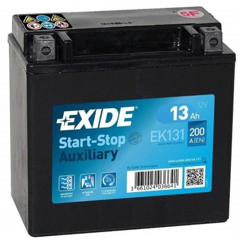 Аккумулятор EXIDE AGM-13Ah| EN 200 | 150x90x145 (ДхШхВ)