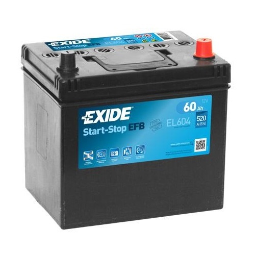 Аккумулятор EXIDE EFB-60Ah| EN 520 | 230x173x222 (ДхШхВ)