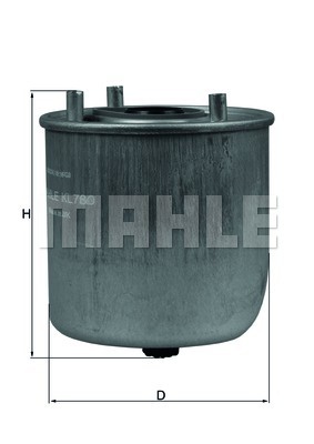 Паливний фільтр KL780 - зображення 1