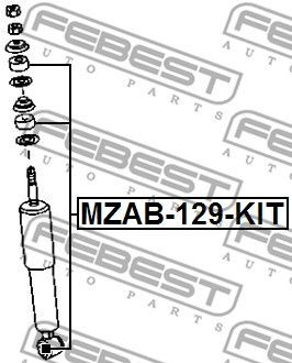 Сайлентблок підвіски MZAB-129-KIT - зображення 1