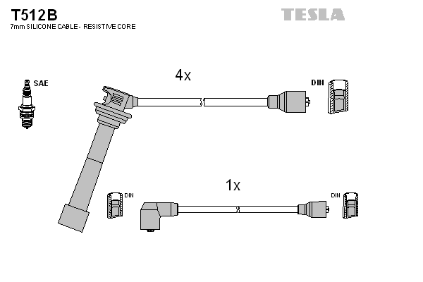 Комплект кабелей зажигания