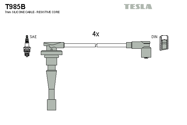 Кабель зажигания к-кт TESLA Honda CR-V 1.2.0 16V