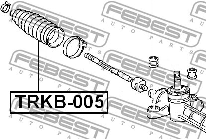 Пильовик рульової рейки
