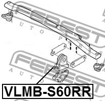 Сайлентблок підвіски VLMB-S60RR - зображення 1