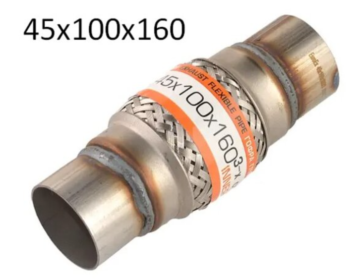 гофра 45x100x160 3-х слойная + фланец (EuroEx) 45x100x160 - зображення 1