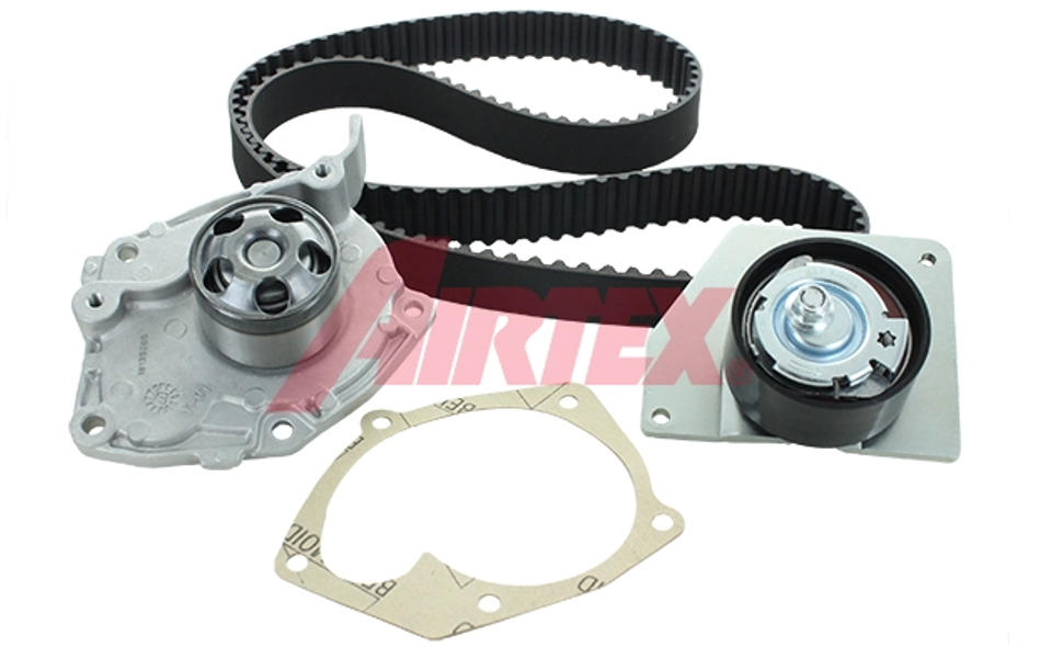 ремкомплект ГРМ (ремень+ролики+помпа) Renault Megane III, Scenic III 1.9dCi 08->  (AIRTEX) WPK-196001 - зображення 1