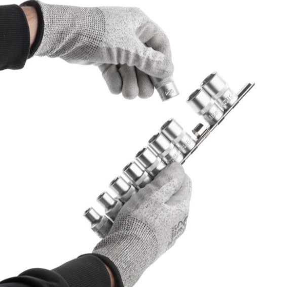 набор головок 1/2"  10 шт,  8-19 мм (планка) ET-6012 - зображення 3