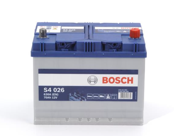 Акумулятор Bosch (J) S4 Silver 70Ah, EN 630 правий "+" 261x175x220 (ДхШхВ)