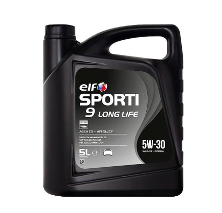 Моторное масло Elf Sporti 9 LONGLIFE/5W30/5л. / (ACEA C3, API SN/CF, VW 504.00/507.00)