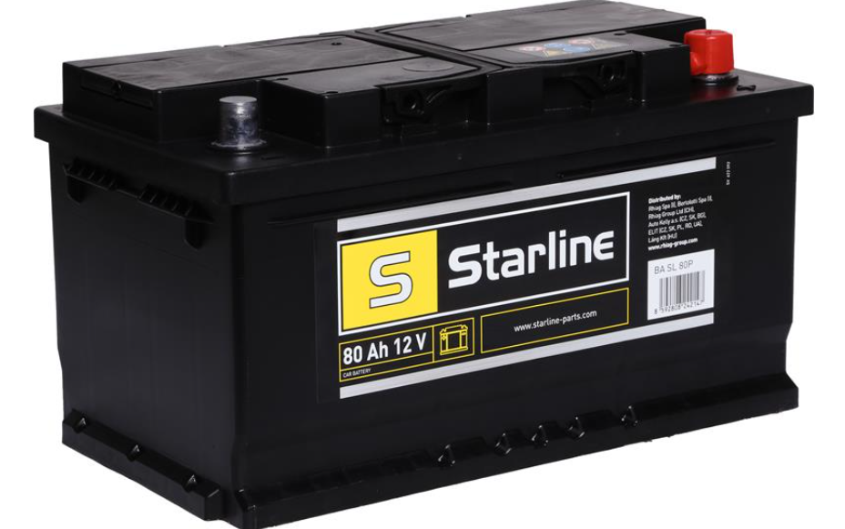 Акумулятор STARLINE, R"+" 80Ah, En740 (315 x 175 x 175) правий "+", B13