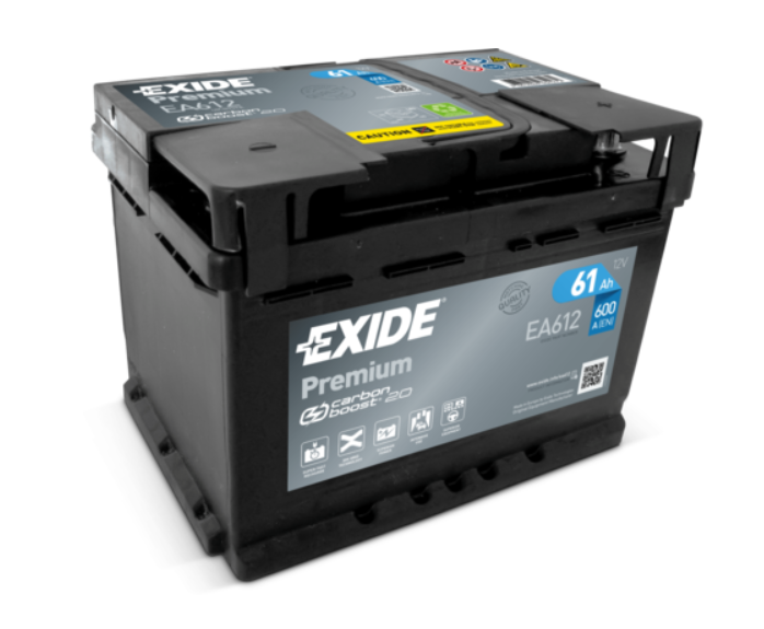 Аккумулятор EXIDE  61Ач 600А Premium (L2) (0) Евро правый +