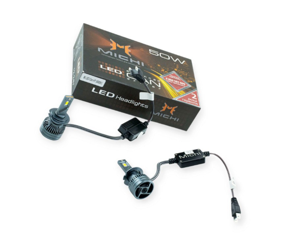 лампа LED H7 12V 8 PLUS 80W 6500K радиатор + обманка OPL-K11+обманка H7 - зображення 1