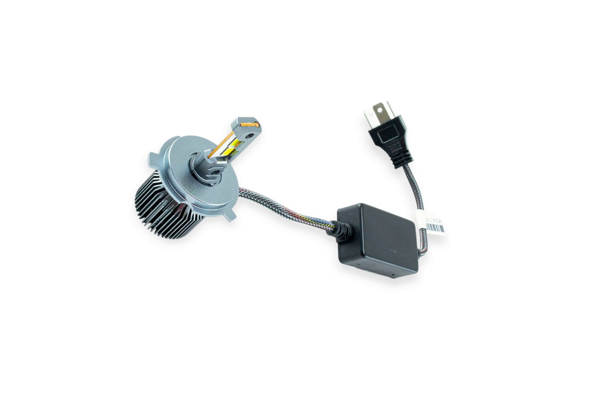 лампа LED H4 12V-24V 80W EUROTUN Z5 14000L 6000К CAN BUS радіатор з вентилятом. ET-Z5-H4 - зображення 1