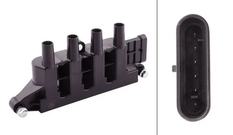катушка зажигания Fiat 500, Panda, Grande Punto, Punto 1.2-1.4i 03->  (HELLA) 5DA358000-271 - зображення 1