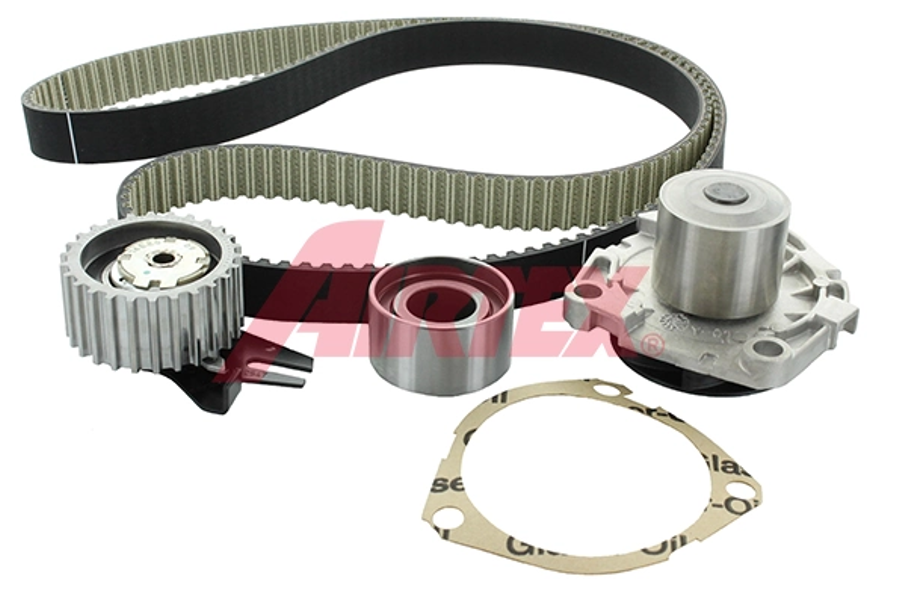 ремкомплект ГРМ (ремень+ролики+помпа) Toyota Corolla, Avensis 2.0D (99-08)  (AIRTEX) WPK-1702R02 - зображення 1