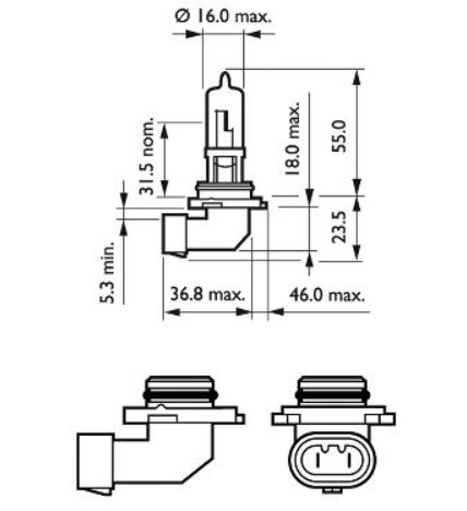 лампа НВ3 12V 65W PHILIPS 9005PRC1 - зображення 3