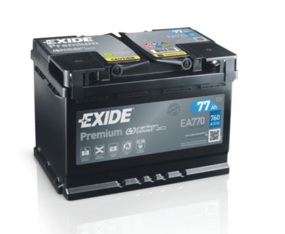 Аккумулятор EXIDE Премиум - 77Ah | EN 760 | 278x175x190 (ДхШхВ)