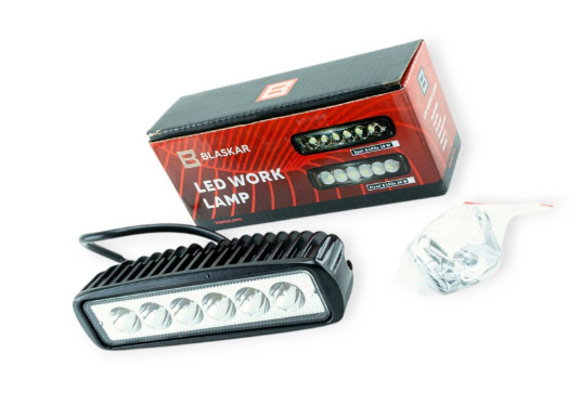 фара дополнительная LED  прямоуг. 155х44х47 (Д/В/Ш) 18W дальний EPISTAR