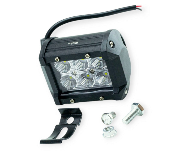 фара дополнительная LED  прямоуг.  95х75х65 (Д/В/Ш) 18W ближний CREE