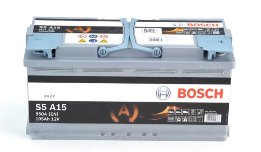 Акумулятор Bosch S5 AGM 105Ah, EN 950 правий "+" 393x175x190 (ДхШхВ) с-ма START-STOP