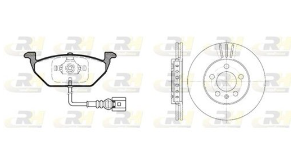 Тормозной комплект (Диски RH 6545.10 + Колодки RH 2633.41)