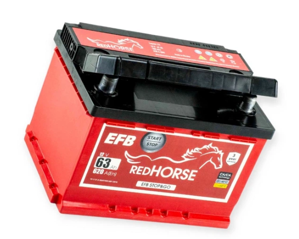 Аккумулятор Red Horse  63Ач 630А EFB (Start&Stop) (L2) (1)