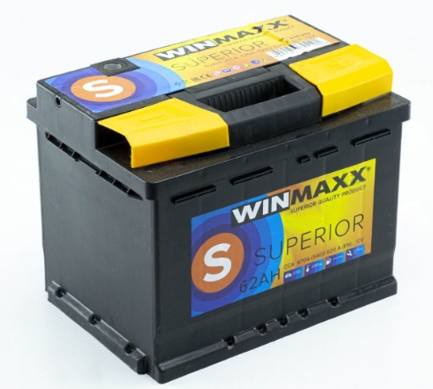 Аккумулятор WINMAXX  62Ач 620А SUPERIOR  (L2) (0) Евро правый + (гарантия 36 мес)