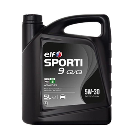 Моторна олива Elf Sporti 9 C2/C3 / 5W30 / 5л. / (ACEA C2/C3, MB 229.52, GM Dexos 2 ) 208441 - зображення 1