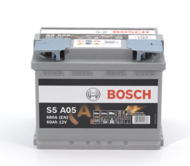 Аккумулятор Bosch S5 AGM 60Ah, EN 680 правый "+" 242x175x190 (ДхШхВ) с-ма START-STOP