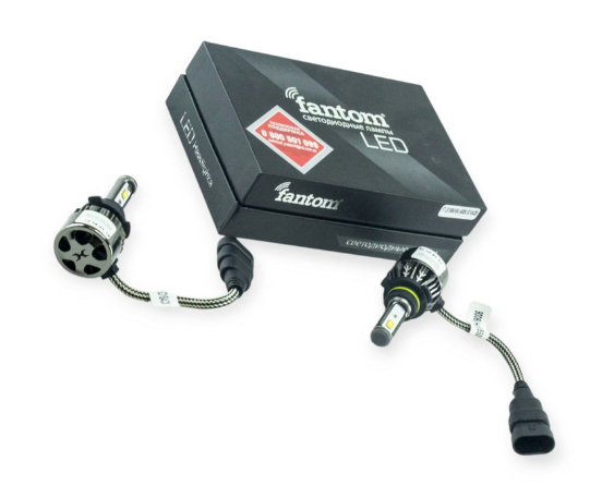 лампа LED HB4 12V-24V FANTOM 5500K 4900L  радиатор с вентилятором