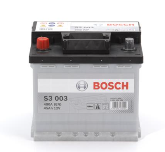 Акумулятор Bosch S3 45Ah, EN 400 лівий "+" 207х175х191 (ДхШхВ)