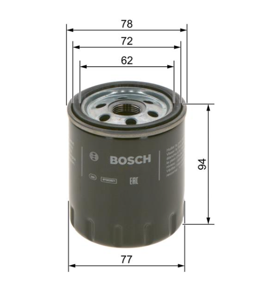 Масляний фільтр F 026 407 268 - зображення 2