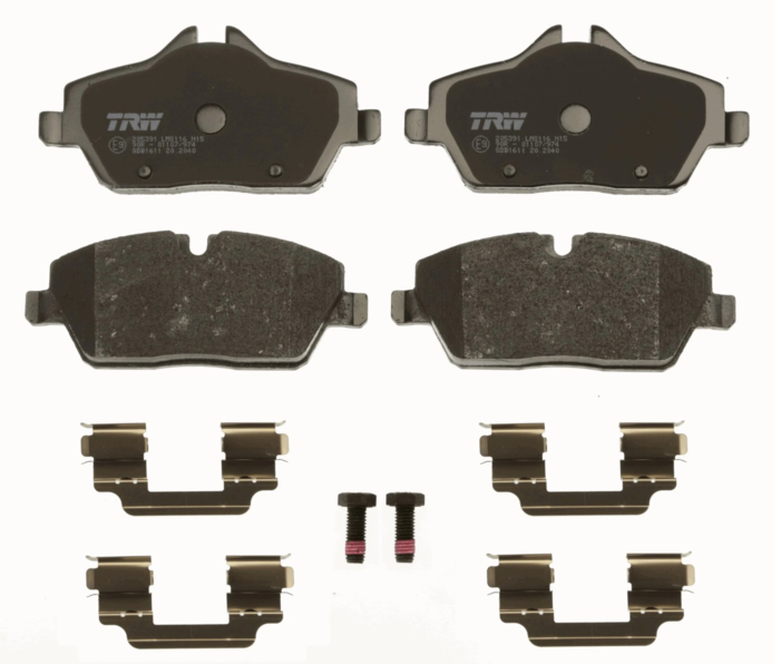 колод.торм. пер. BMW 3 (E90), 1 (E81)  (TRW) GDB1611 - зображення 1