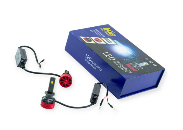 лампа LED H1 12V K12Mini 6500K 70W  радиатор + обманка OPL-K12Mini+обманка H1 - зображення 1