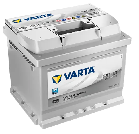 Аккумулятор VARTA  52Ач 520А Silver (LB1) (0) Евро прав + (h=175) (533072)