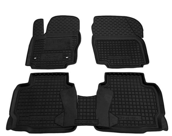 коврики салона Ford Mondeo IV,V, Fusion США 2007-2021, S-MAX 2006-2014  борт 2,5см, с перемычкой 11180 - зображення 1