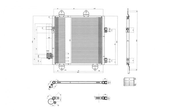 радиатор кондиционера Citroen C1, Peugeot 107, Toyota Aygo 1.0/1.4HDi (05-14)  (HART) 611 418 - зображення 1