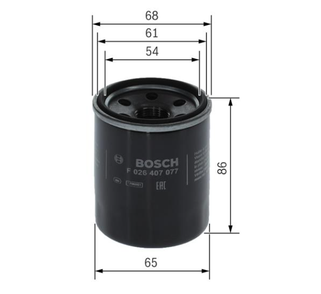 Масляний фільтр F 026 407 077 - зображення 2