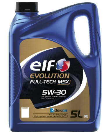 Моторное масло ELF Evolution FullTech MSX 5W30/5л. / (ACEA C3, API SN/CF)