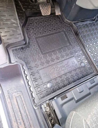 коврики салона Ford Transit Custom, Tourneo Custom 2024-> борт 2,5см 1+2, с перемычкой  "под заказ" 12164 - зображення 2