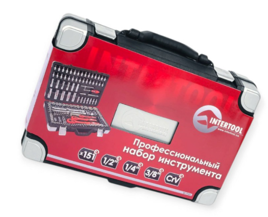 набор инструмента 1/2",1/4",3/8"  151 шт  с битами PROFI  Тайвань ET-7151 - зображення 4