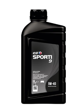 Моторна олива Elf SPORTI 9 / 5W40 / 1л. / (VW 502.00/505.00, MB 229.3, BMW LL-01 ) 214258 - зображення 1