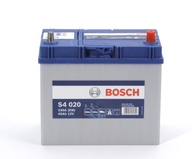 Акумулятор Bosch (J)ТК S4 Silver 45Ah, EN 330 правий "+" 238x129x227 (ДхШхВ)