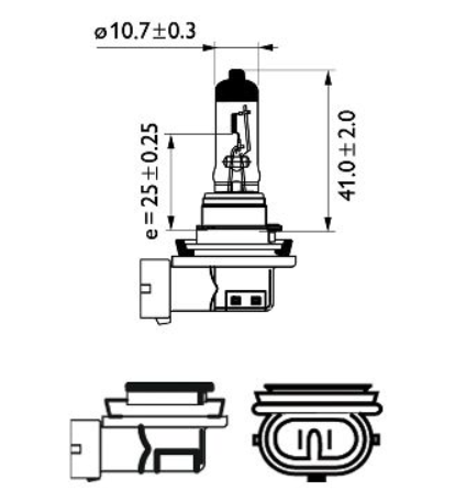 лампа H11 12V 55W PHILIPS Long Life ECO 12362LLECOC1 - зображення 3