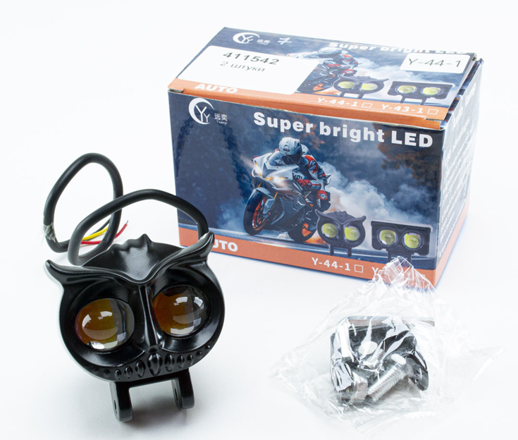 фара дополнительная LED  круглая  65х70 (Дм/Ш) (выписывать кратно 2) сова