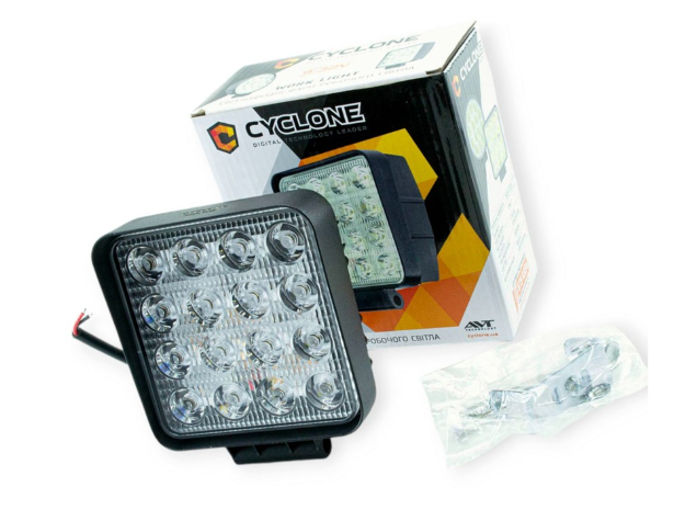 фара дополнительная LED 117х117х47 (Д/В/Ш) 48W ближний WL-D14 48W 3030-16 FL - зображення 1