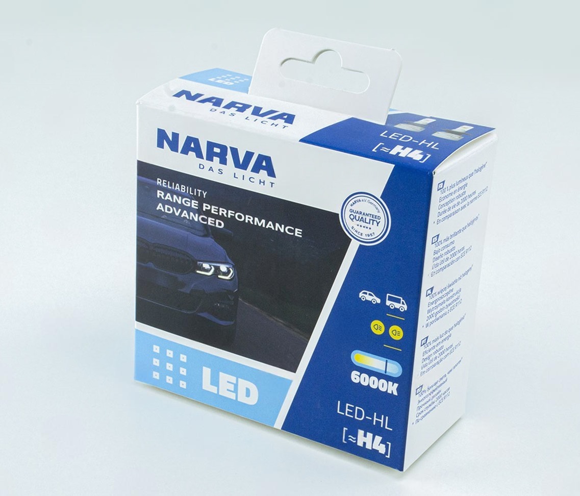 лампа LED H4 12V-24V  19W 6000K RPA NARVA